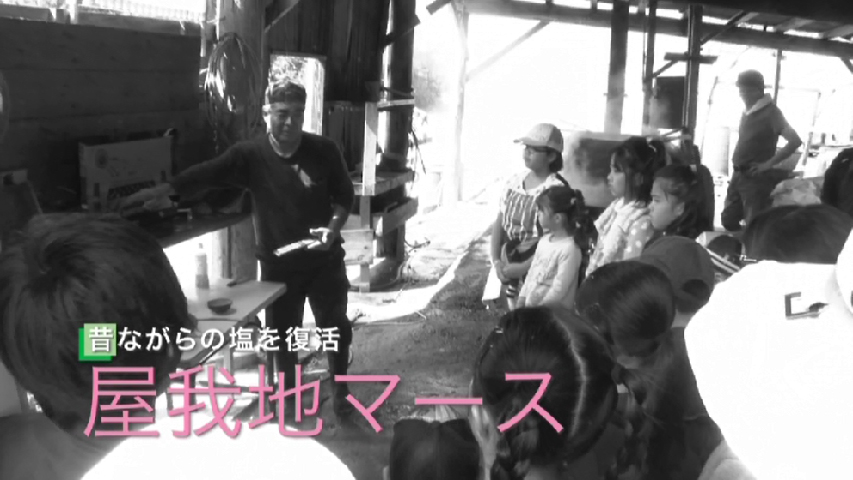 昔ながらの塩を復活、屋我地マース