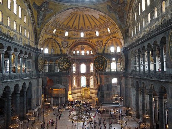 イスタンブール・アヤソフィア内部