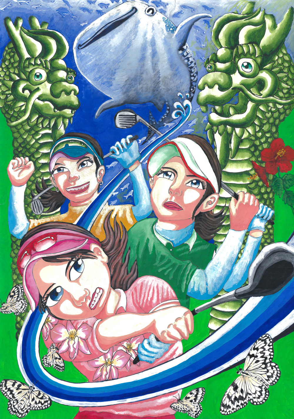 第34回ダイキンオーキッドレディスゴルフトーナメント Br ポスターデザイン公募審査結果